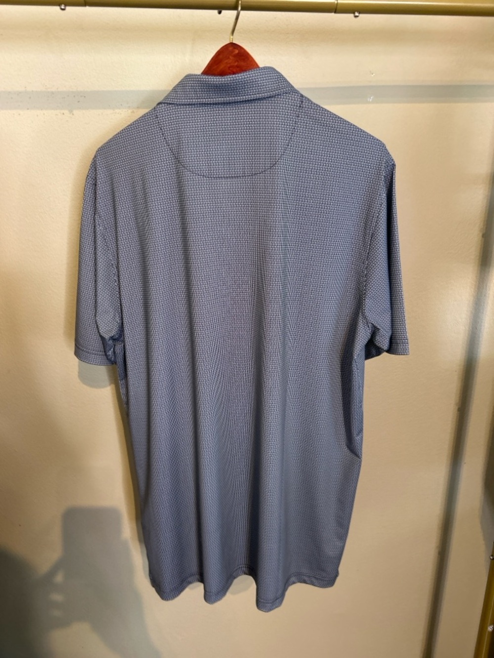 Men's Short-Sleeve Heathered Polo Shirt in Charcoal - Picture 4 of 6